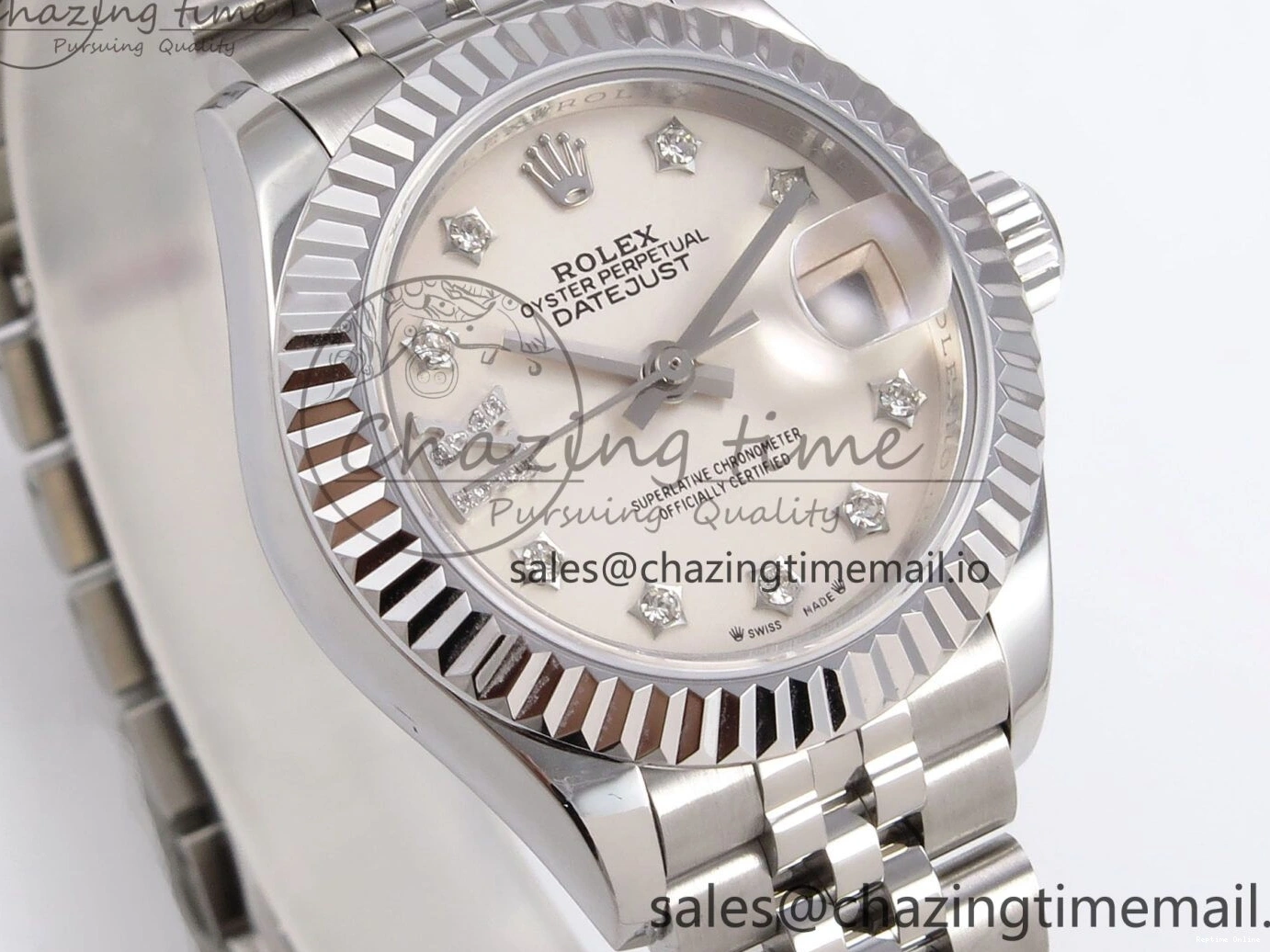 0115 DateJust 28MM 279174 SS GMF 1:1 Best Edition 904L Steel Silver Star Diamonds Dial on Jubilee Bracelet A Trendy 1140